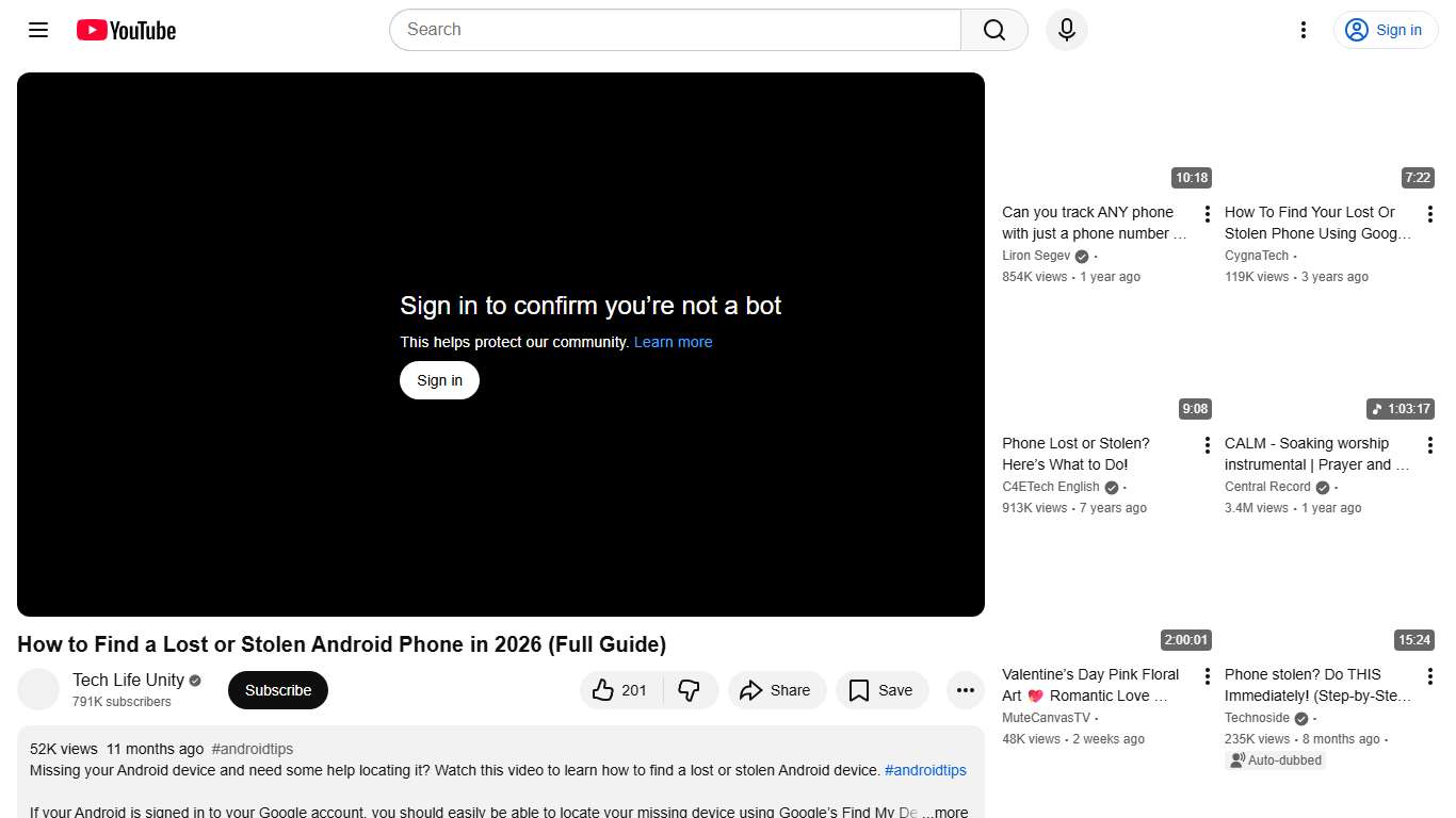 How to Find a Lost or Stolen Android Phone in 2026 (Full Guide) - YouTube